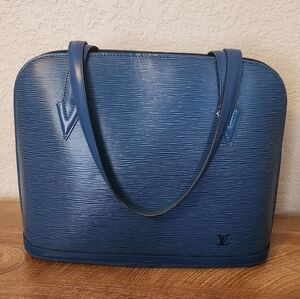 Louis Vuitton Blue EPI Shoulder Bag
